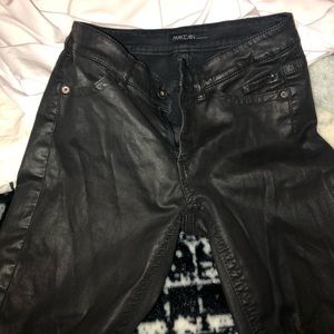 Marc Cain jeans with leather finish